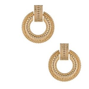 8 Other Reasons Gemma Chunky Gold Earrings NWOT